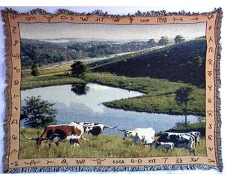 Texas Longhorn Tapestry Throw - 2012