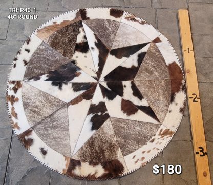 Cowhide Circle Rug TRHR40-1