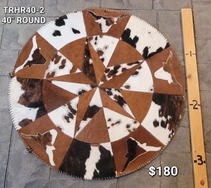 Cowhide Circle Rug TRHR40-2