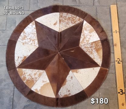 Cowhide Circle Rug TRHR40-3