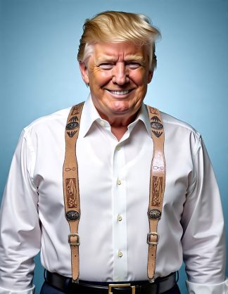 DCC Western Longhorn Concho Suspenders