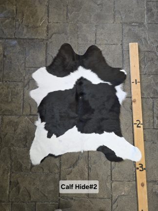 Calf hide Rug  CHD-#2  Black and White