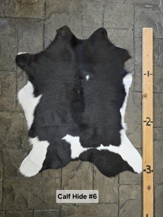 Calf hide Rug  CHD-#6  Black and White