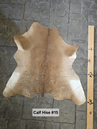 Calf hide Rug  CHD-#15 Brown and White